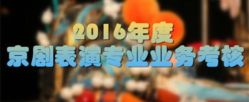 中国老太太日逼免费看国家京剧院2016年度京剧表演专业业务考...